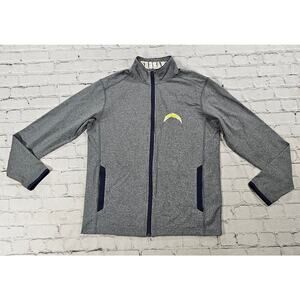 Sport Tek SportcWick Stretch Full Zip San Diego Chargers Jacket Gray WOMENS SZ S